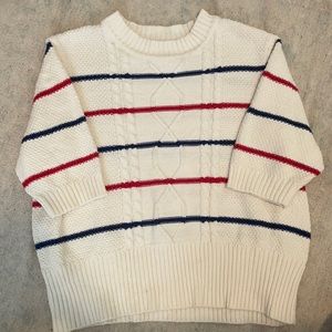 CROPPED POPSUGAR SHORT SLEEVE SWEATER (XL)